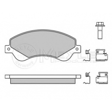 025 244 8518/W MEYLE Комплект тормозных колодок, дисковый тормоз
