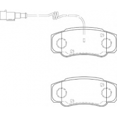 DBP354054 DURON Комплект тормозных колодок, дисковый тормоз