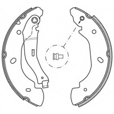 BSA2047.00 OPEN PARTS Комплект тормозных колодок