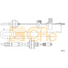 492.2 COFLE Трос, управление сцеплением