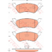 GDB7670 TRW Комплект тормозных колодок, дисковый тормоз
