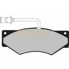 PA968 BRAKE ENGINEERING Комплект тормозных колодок, дисковый тормоз