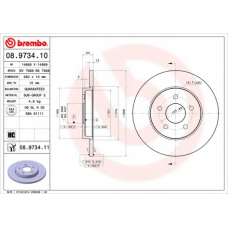 08.9734.10 BREMBO Тормозной диск