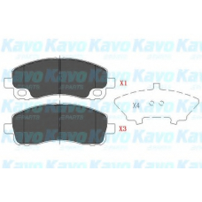 KBP-5543 KAVO PARTS Комплект тормозных колодок, дисковый тормоз