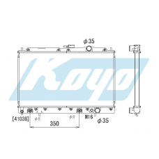 PA030179 KOYO P-tank corrugate-fin ass'y