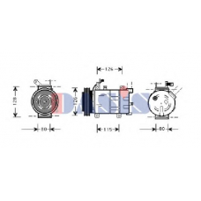 851027N AKS DASIS Компрессор, кондиционер