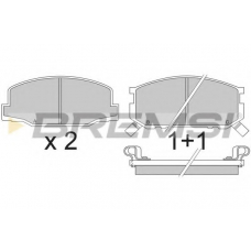 BP2272 BREMSI Комплект тормозных колодок, дисковый тормоз