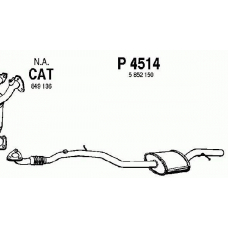 P4514 FENNO Средний глушитель выхлопных газов