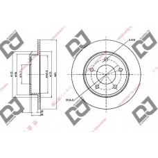 BD1722 DJ PARTS Тормозной диск