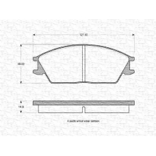 363702160815 MAGNETI MARELLI Комплект тормозных колодок, дисковый тормоз