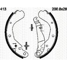 8100 24413 TRISCAN Комплект тормозных колодок