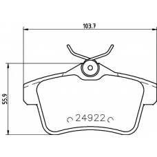 8DB 355 014-531 HELLA PAGID Комплект тормозных колодок, дисковый тормоз