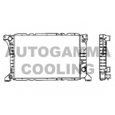 100393 AUTOGAMMA Радиатор, охлаждение двигателя