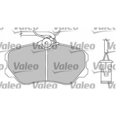 597161 VALEO Комплект тормозных колодок, дисковый тормоз