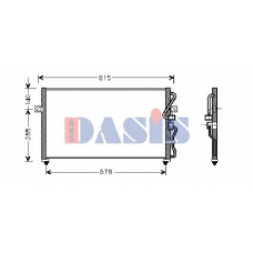 512070N AKS DASIS Конденсатор, кондиционер
