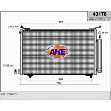 43178 AHE Конденсатор, кондиционер