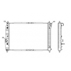 53639 NRF Радиатор, охлаждение двигателя