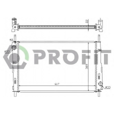 PR 2567N1 PROFIT Радиатор, охлаждение двигателя