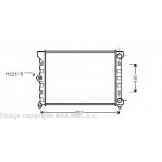VW2099 Prasco Радиатор, охлаждение двигателя