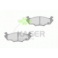 35-0450 KAGER Комплект тормозных колодок, дисковый тормоз