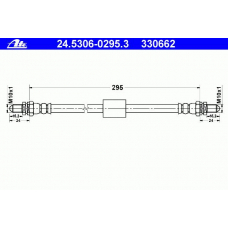 24.5306-0295.3 ATE Тормозной шланг