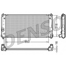 DRM50044 DENSO Радиатор, охлаждение двигателя