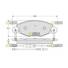 BD S346 STARLINE Комплект тормозных колодок, дисковый тормоз