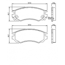 0 986 424 733 BOSCH Комплект тормозных колодок, дисковый тормоз