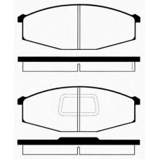 J PA-145AF JAPANPARTS Комплект тормозных колодок, дисковый тормоз