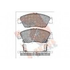 RB0959 R BRAKE Комплект тормозных колодок, дисковый тормоз