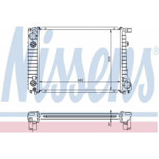 60796A NISSENS Радиатор, охлаждение двигателя