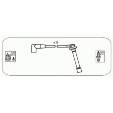 JP133 JANMOR Комплект проводов зажигания