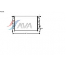 RT2115 AVA Радиатор, охлаждение двигателя