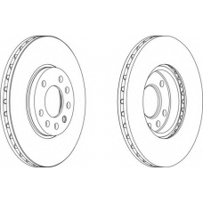 DDF1082-1 FERODO Тормозной диск