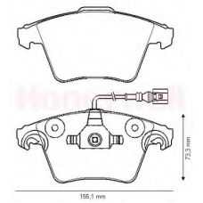 573160B BENDIX Комплект тормозных колодок, дисковый тормоз