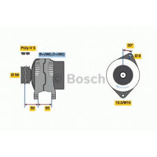 0 986 038 801 BOSCH Генератор