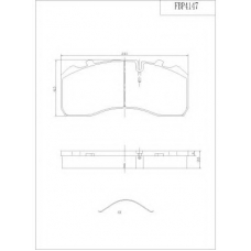 FBP4147 FI.BA Комплект тормозных колодок, дисковый тормоз