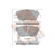 RB1954 R BRAKE Комплект тормозных колодок, дисковый тормоз