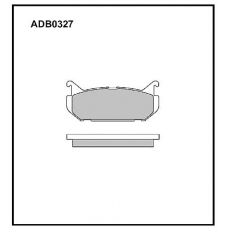 ADB0327 Allied Nippon Тормозные колодки