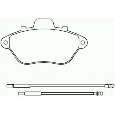 P 61 039 BREMBO Комплект тормозных колодок, дисковый тормоз