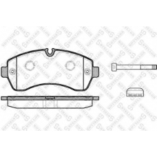 1254 000-SX STELLOX Комплект тормозных колодок, дисковый тормоз