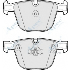 PAD1732 APEC Комплект тормозных колодок, дисковый тормоз