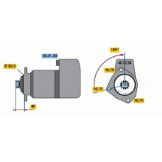 0 001 417 042 BOSCH Стартер