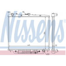 60852 NISSENS Радиатор, охлаждение двигателя