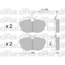 822-072-4 CIFAM Комплект тормозных колодок, дисковый тормоз