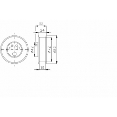 TKR 9922 TIMKEN Натяжной ролик, ремень грм