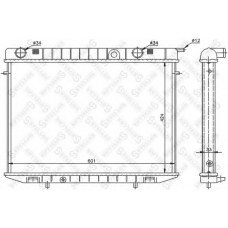 10-25141-SX STELLOX Радиатор, охлаждение двигателя