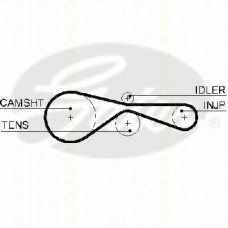 8645 5613xs TRISCAN Ремень ГРМ