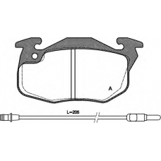 BPA0192.22 OPEN PARTS Комплект тормозных колодок, дисковый тормоз