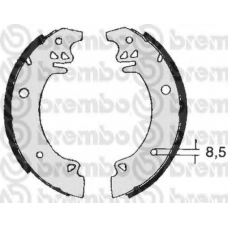 S 61 507 BREMBO Комплект тормозных колодок